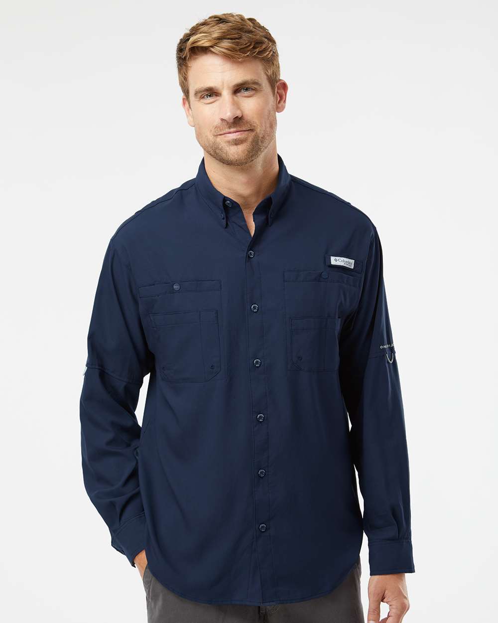 Chemise Columbia Pêche Homme 2XL - Tamiami II Manches Longues Bleue - UV Protection